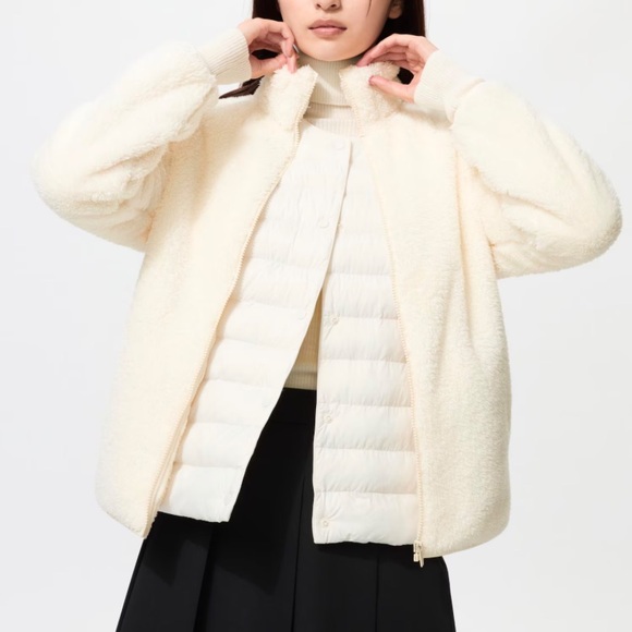 NWT Uniqlo Fluffy Yarn Fleece Full-Zip Jacket - Picture 1 of 7